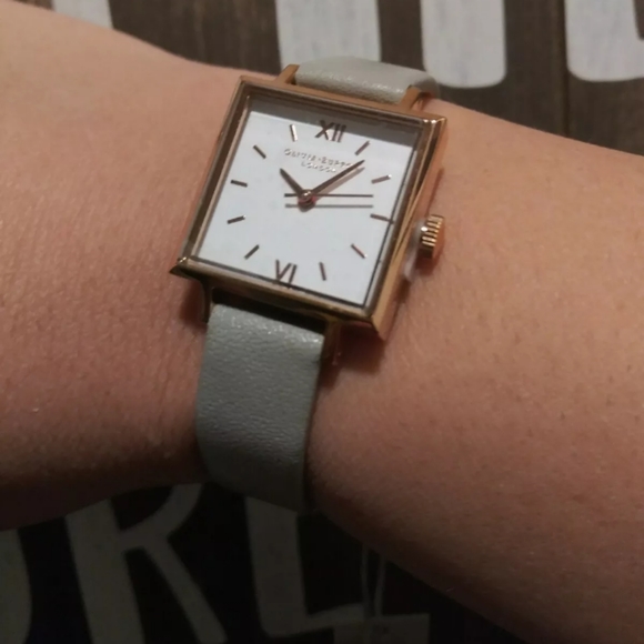 OLIVIA BURTON Accessories - Olivia Burton Midi Leather Square Dial Women watch